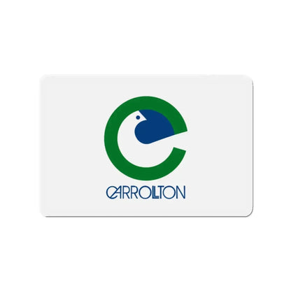 Flag of Carrollton Texas - Refrigerator Magnet 2 Inch - The Sticker Space