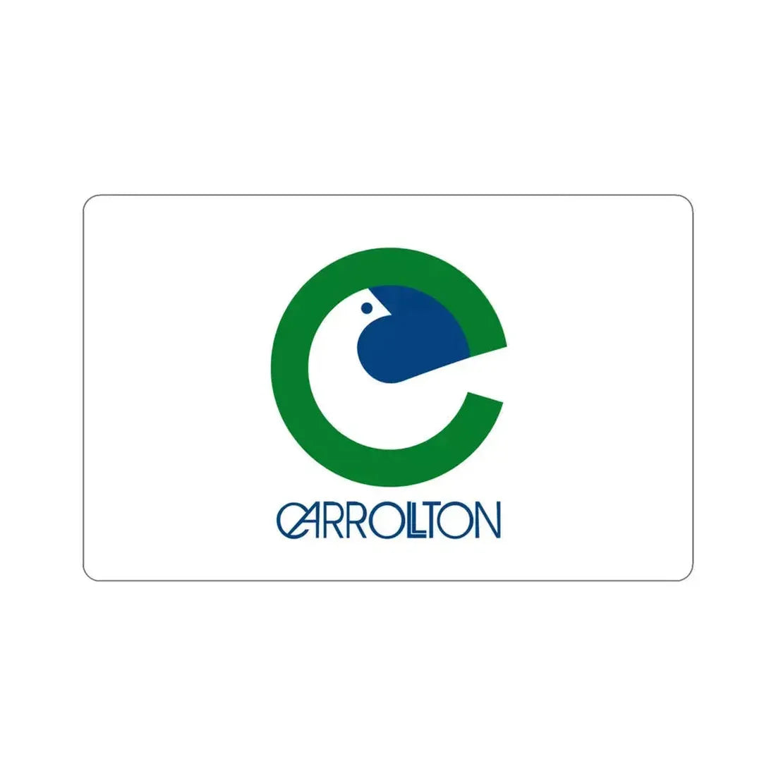 Flag of Carrollton Texas USA STICKER Vinyl Die-Cut Decal - The Sticker Space