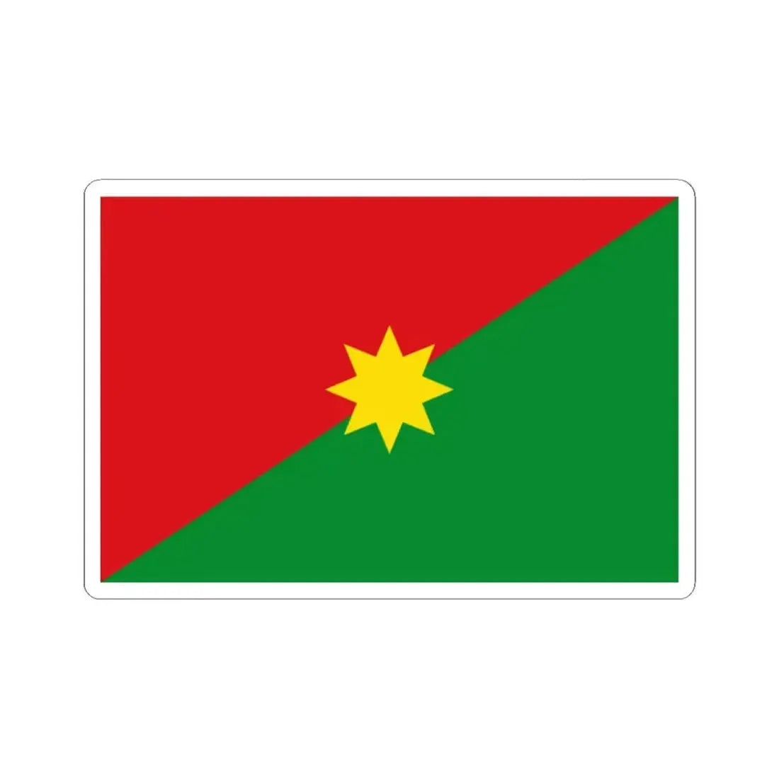 Flag of Casanare Department (Colombia) STICKER Vinyl Kiss-Cut Decal 2 Inch White - The Sticker Space