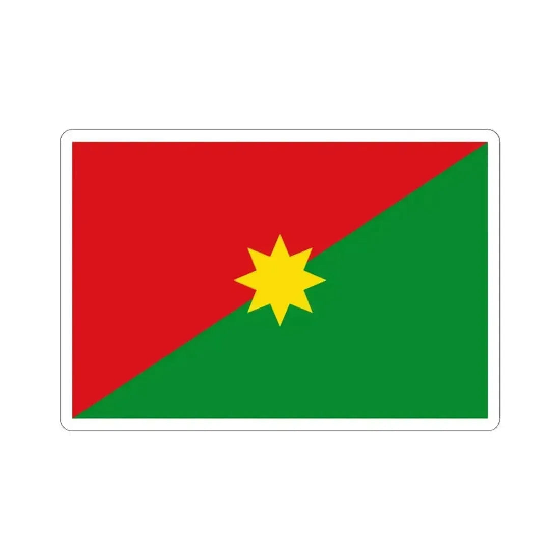 Flag of Casanare Department (Colombia) STICKER Vinyl Kiss-Cut Decal 4 Inch White - The Sticker Space