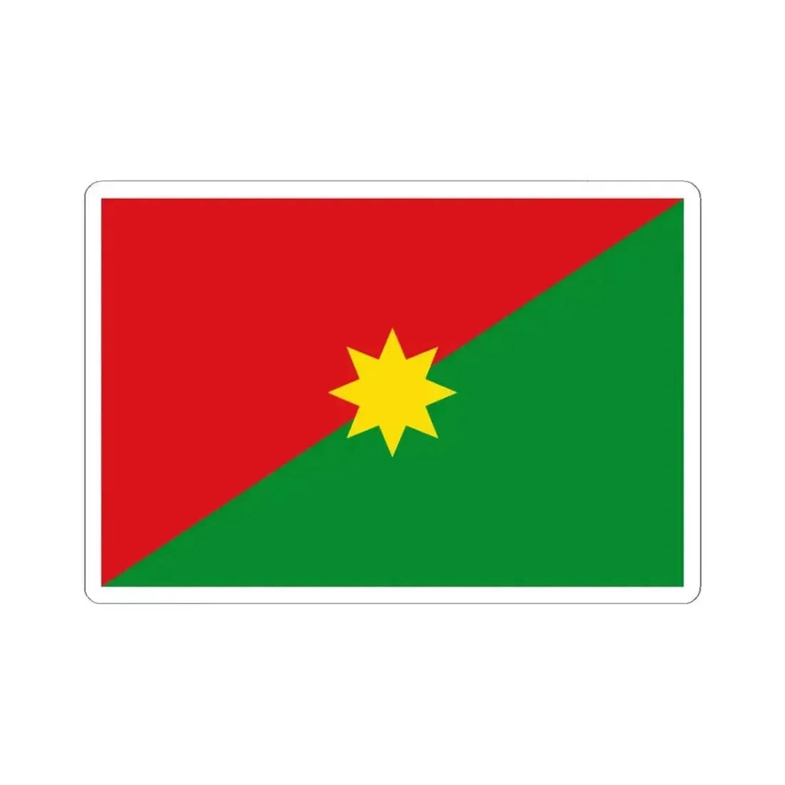 Flag of Casanare Department (Colombia) STICKER Vinyl Kiss-Cut Decal 6 Inch White - The Sticker Space