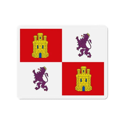 Flag of Castile and León Spain - Refrigerator Magnet - The Sticker Space