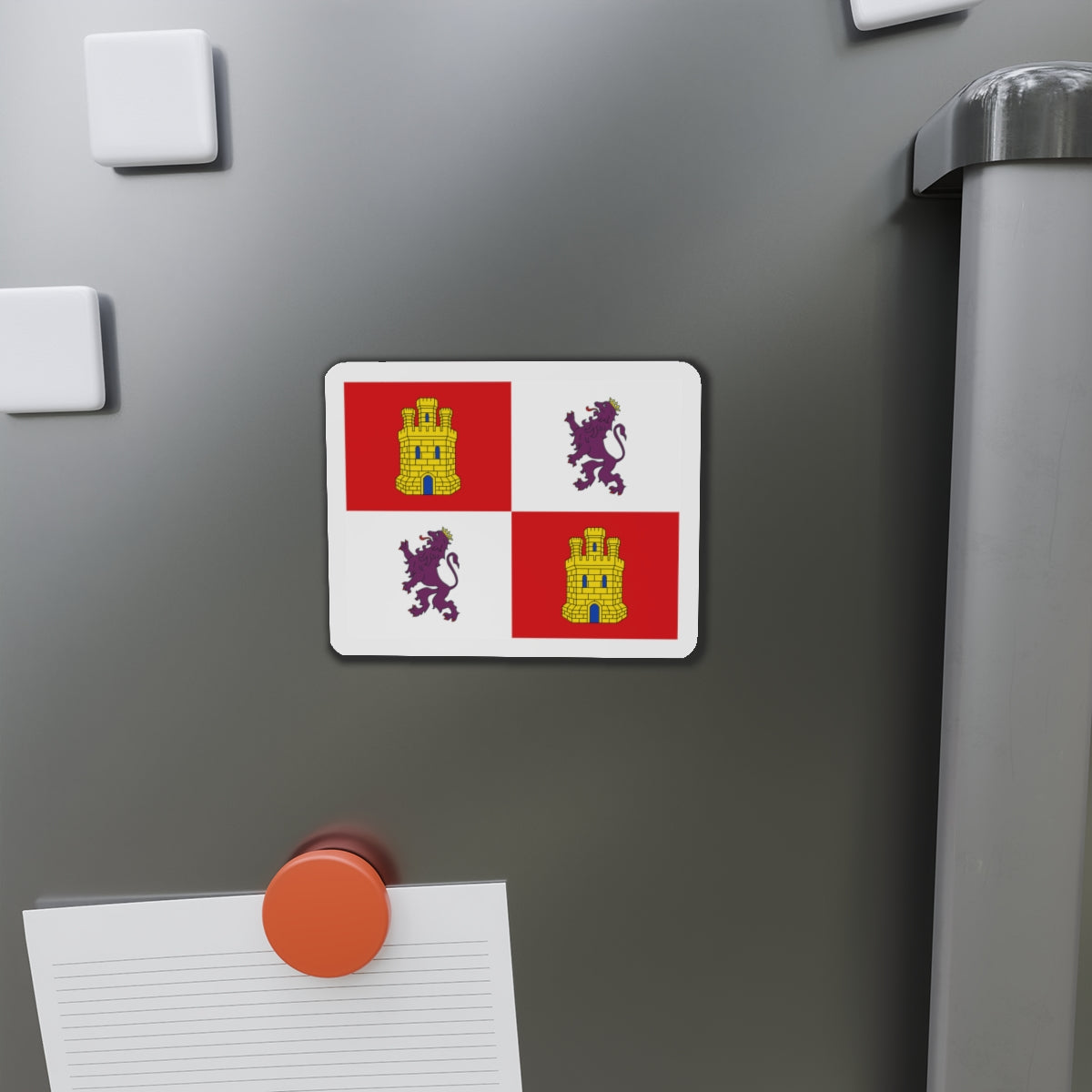 Flag of Castile and León Spain - Die-Cut Magnet-The Sticker Space