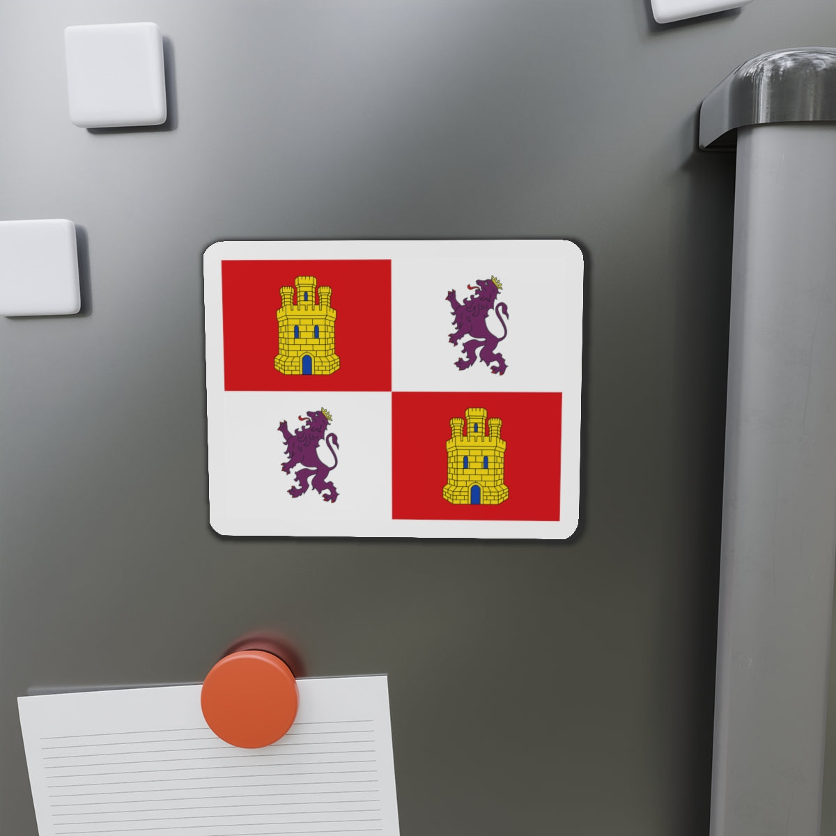 Flag of Castile and León Spain - Die-Cut Magnet-The Sticker Space