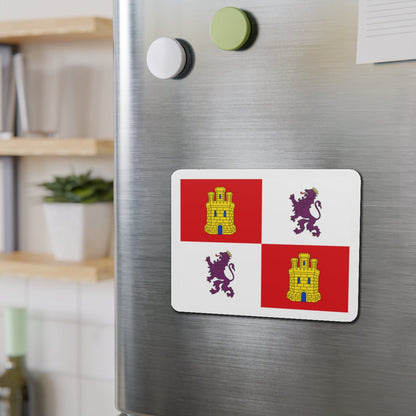 Flag of Castile and León Spain - Die-Cut Magnet-The Sticker Space