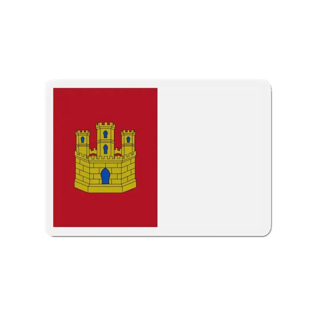 Flag of Castile La Mancha Spain - Refrigerator Magnet - The Sticker Space