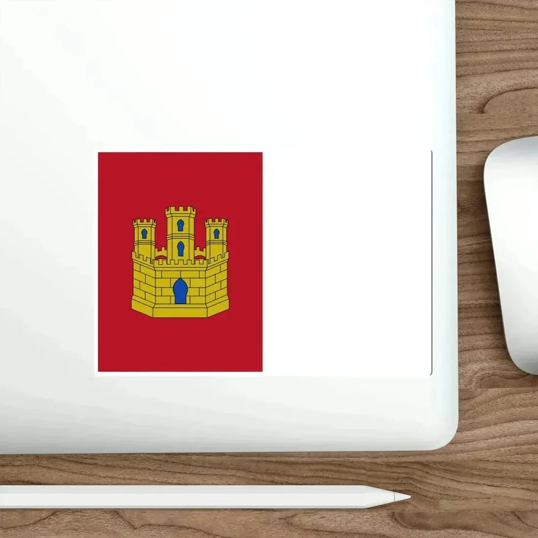 Flag of Castile La Mancha Spain STICKER Vinyl Die-Cut Decal - The Sticker Space