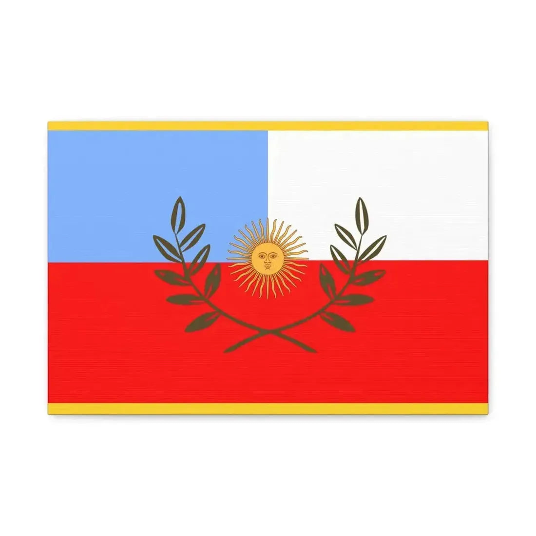 Flag of Catamarca Province Argentina - Canvas Wall Art 18″ x 12″ 1.25" - The Sticker Space