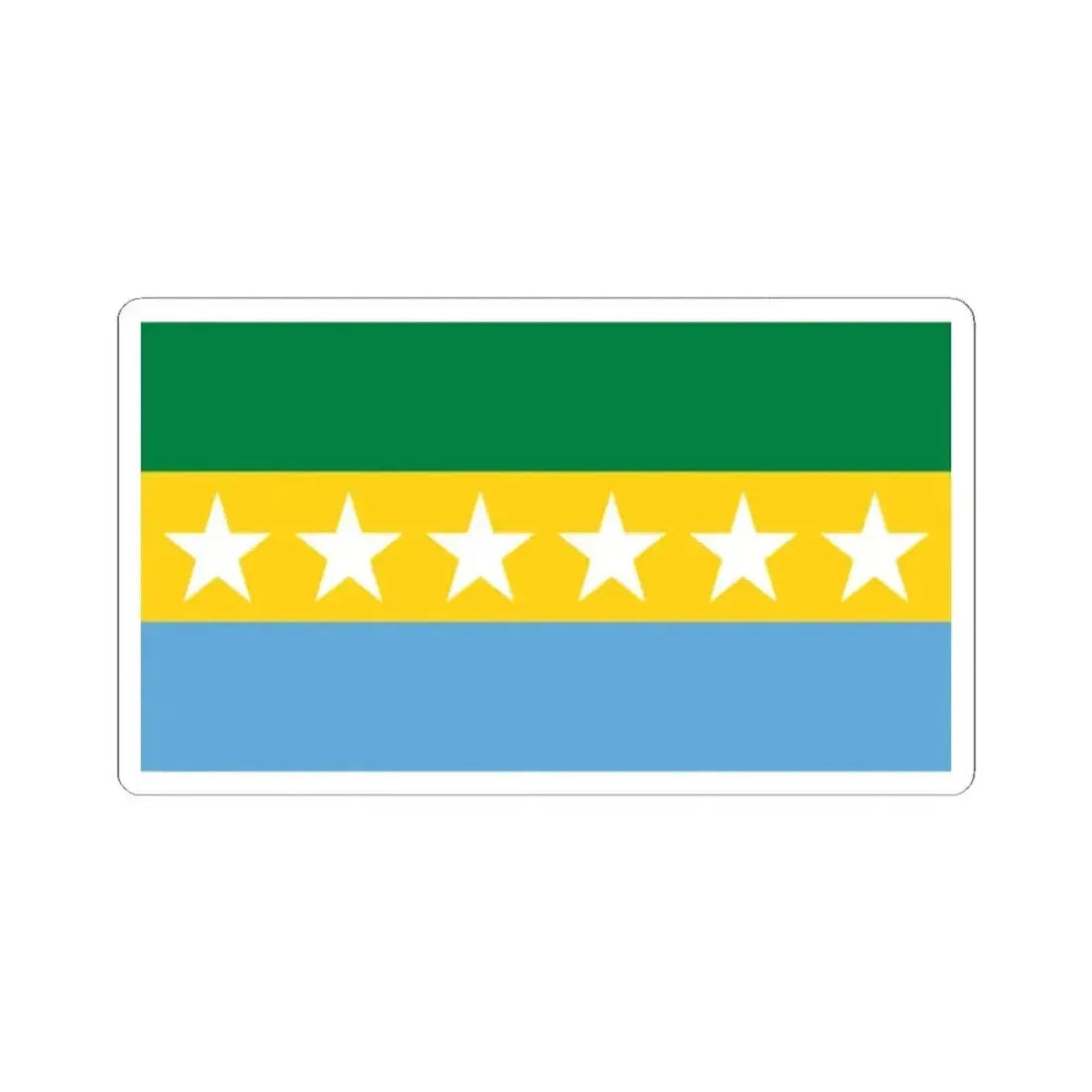 Flag of Catamayo (Ecuador) STICKER Vinyl Kiss-Cut Decal 2 Inch White - The Sticker Space