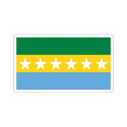 Flag of Catamayo (Ecuador) STICKER Vinyl Kiss-Cut Decal 3 Inch White - The Sticker Space