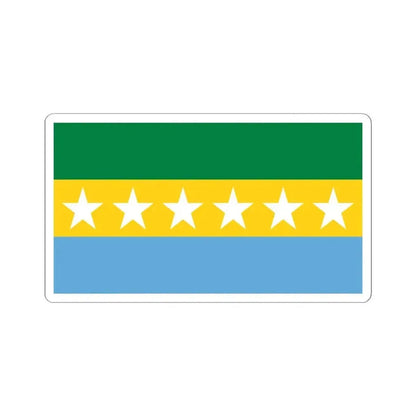 Flag of Catamayo (Ecuador) STICKER Vinyl Kiss-Cut Decal 4 Inch White - The Sticker Space