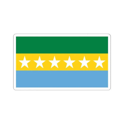 Flag of Catamayo (Ecuador) STICKER Vinyl Kiss-Cut Decal 6 Inch White - The Sticker Space
