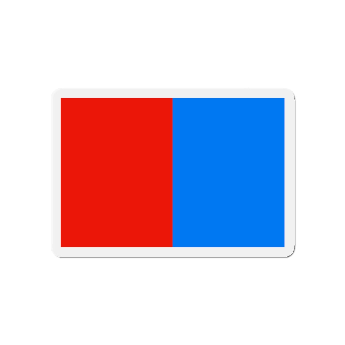 Flag of Catania Italy - Die-Cut Magnet-4" x 4"-The Sticker Space