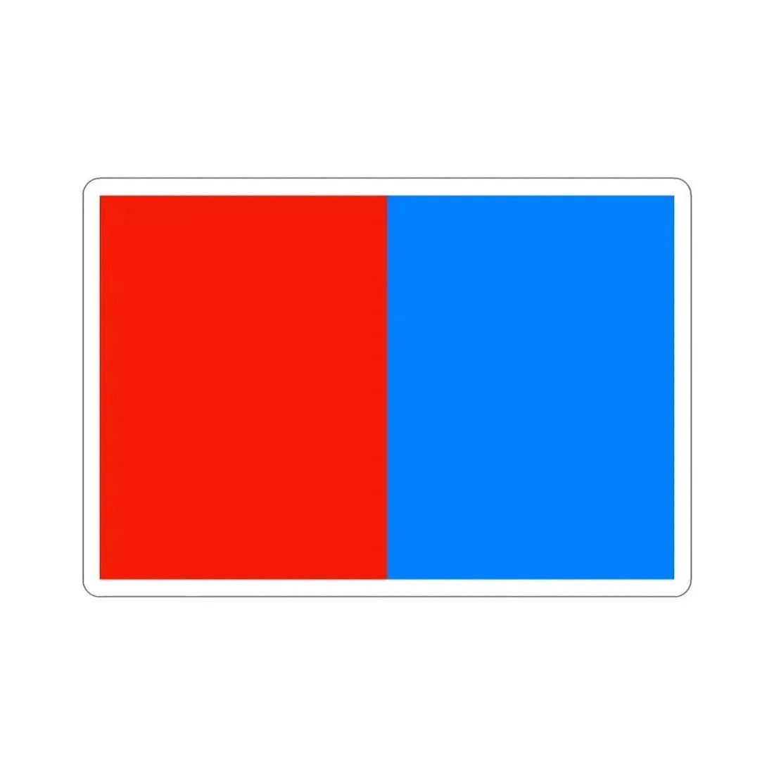 Flag of Catania Italy STICKER Vinyl Die-Cut Decal 2 Inch - The Sticker Space