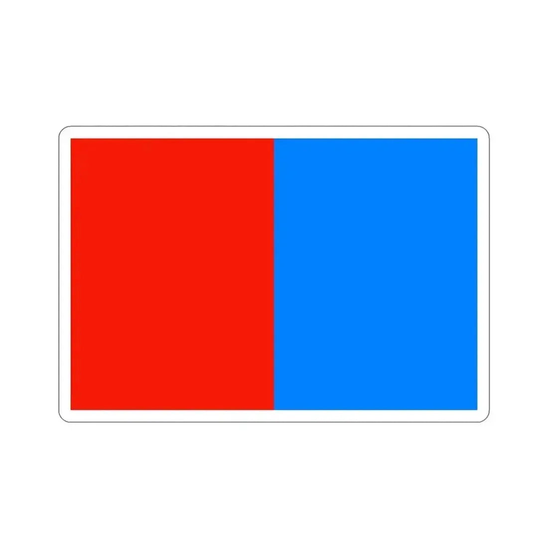 Flag of Catania Italy STICKER Vinyl Die-Cut Decal 3 Inch - The Sticker Space