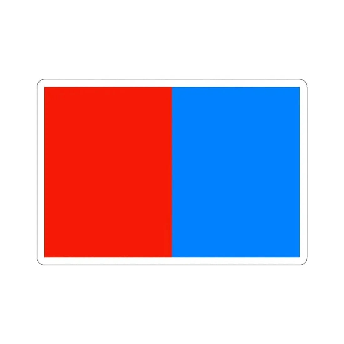 Flag of Catania Italy STICKER Vinyl Die-Cut Decal 4 Inch - The Sticker Space