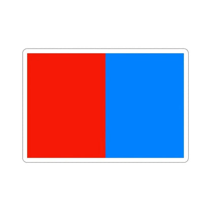 Flag of Catania Italy STICKER Vinyl Die-Cut Decal 4 Inch - The Sticker Space