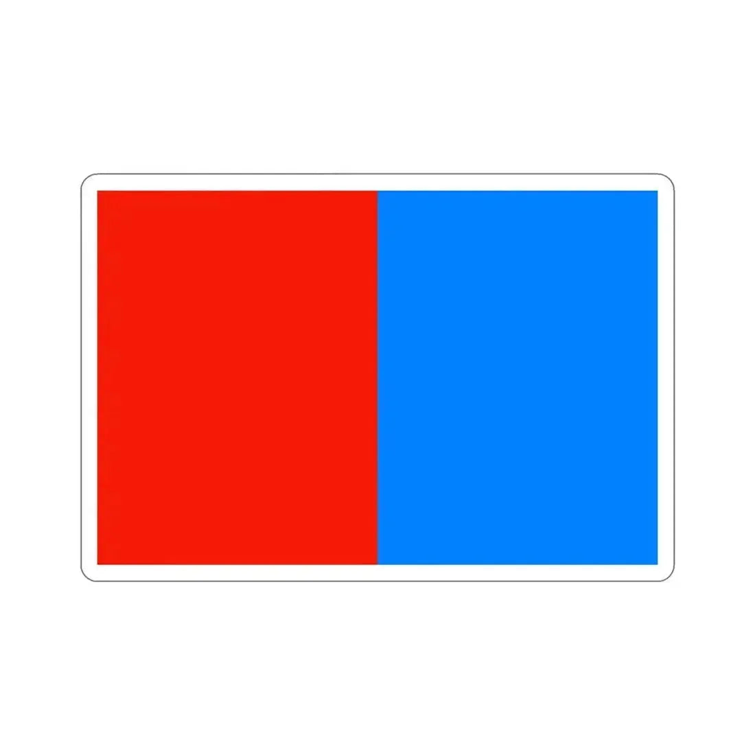 Flag of Catania Italy STICKER Vinyl Die-Cut Decal 5 Inch - The Sticker Space