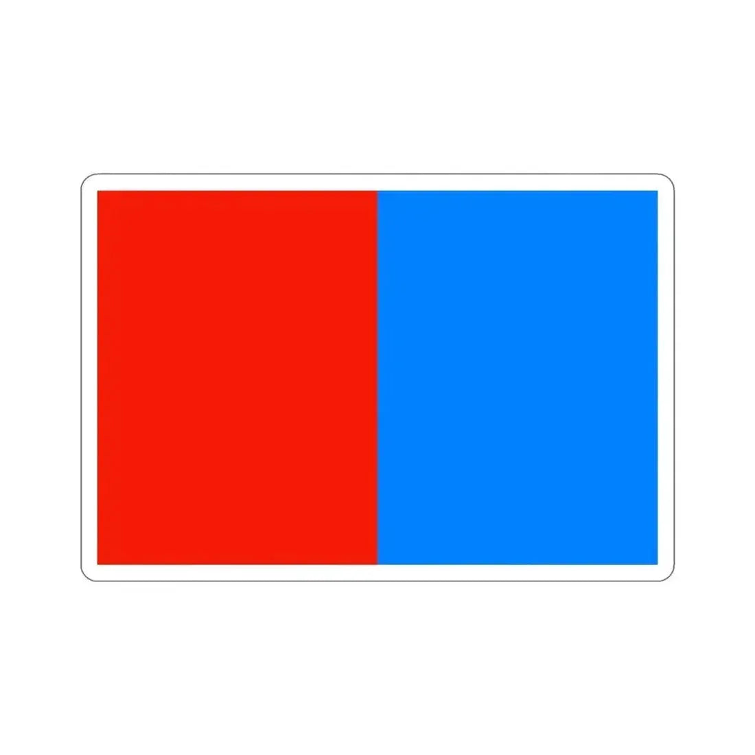 Flag of Catania Italy STICKER Vinyl Die-Cut Decal 6 Inch - The Sticker Space