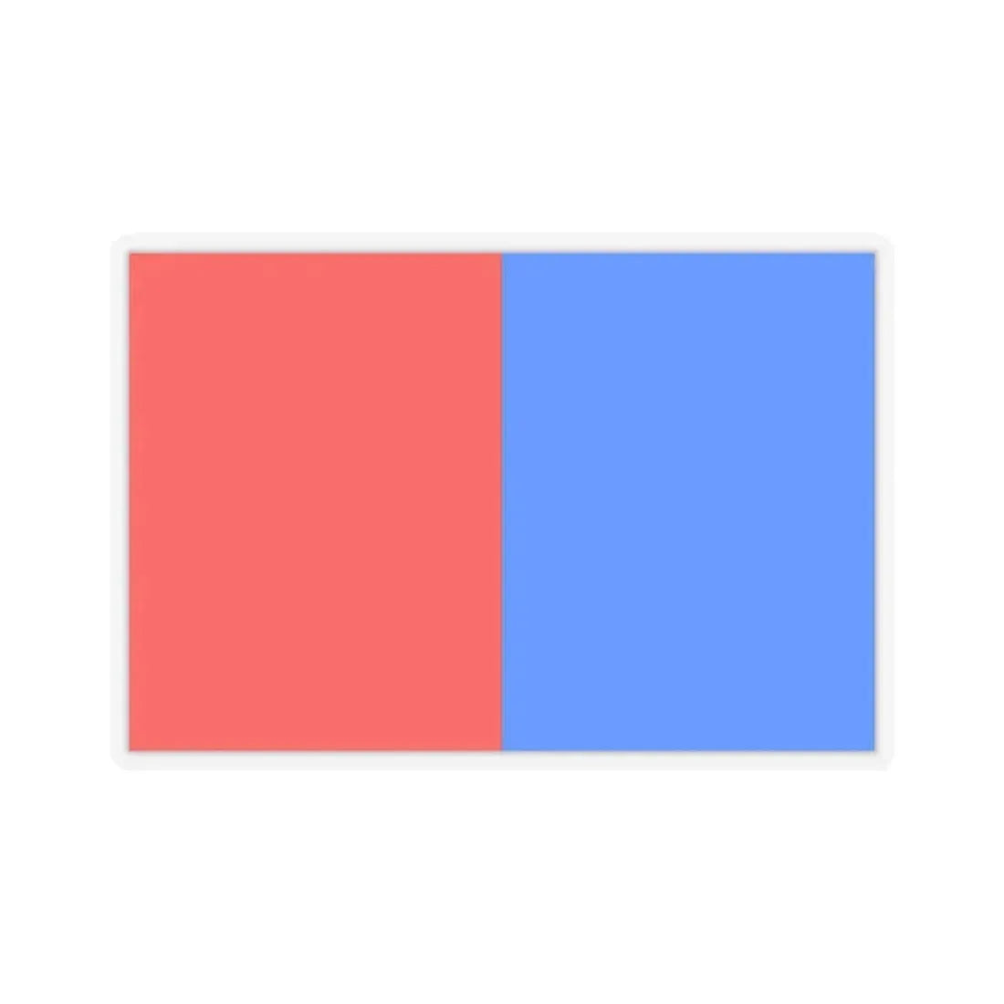 Flag of Catania Italy - STICKER Vinyl Kiss-Cut Decal 2 Inch Transparent - The Sticker Space