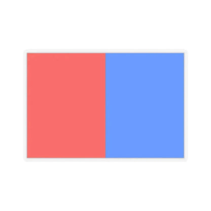 Flag of Catania Italy - STICKER Vinyl Kiss-Cut Decal 2 Inch Transparent - The Sticker Space