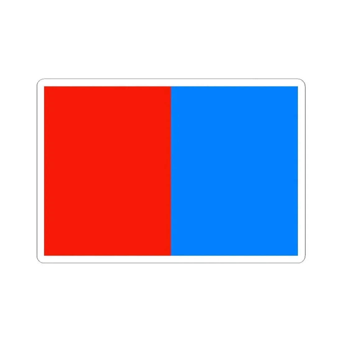 Flag of Catania Italy - STICKER Vinyl Kiss-Cut Decal 2 Inch White - The Sticker Space