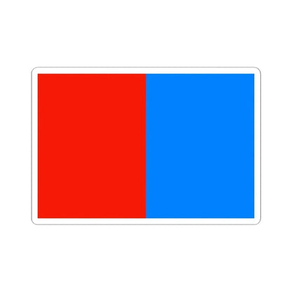 Flag of Catania Italy - STICKER Vinyl Kiss-Cut Decal 2 Inch White - The Sticker Space