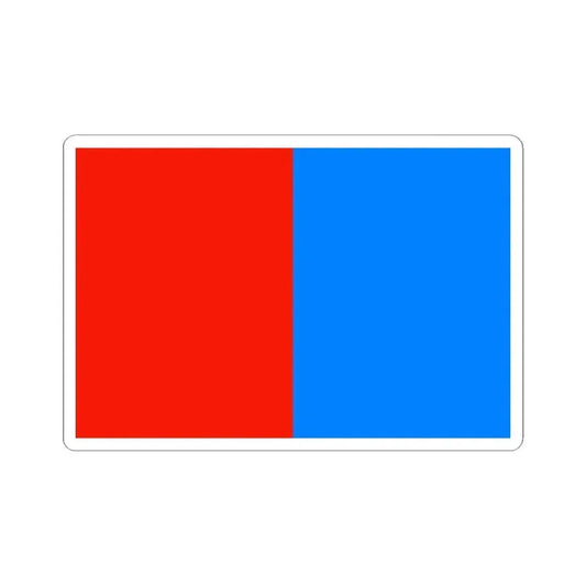 Flag of Catania Italy - STICKER Vinyl Kiss-Cut Decal 2 Inch White - The Sticker Space