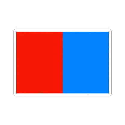 Flag of Catania Italy - STICKER Vinyl Kiss-Cut Decal 3 Inch White - The Sticker Space