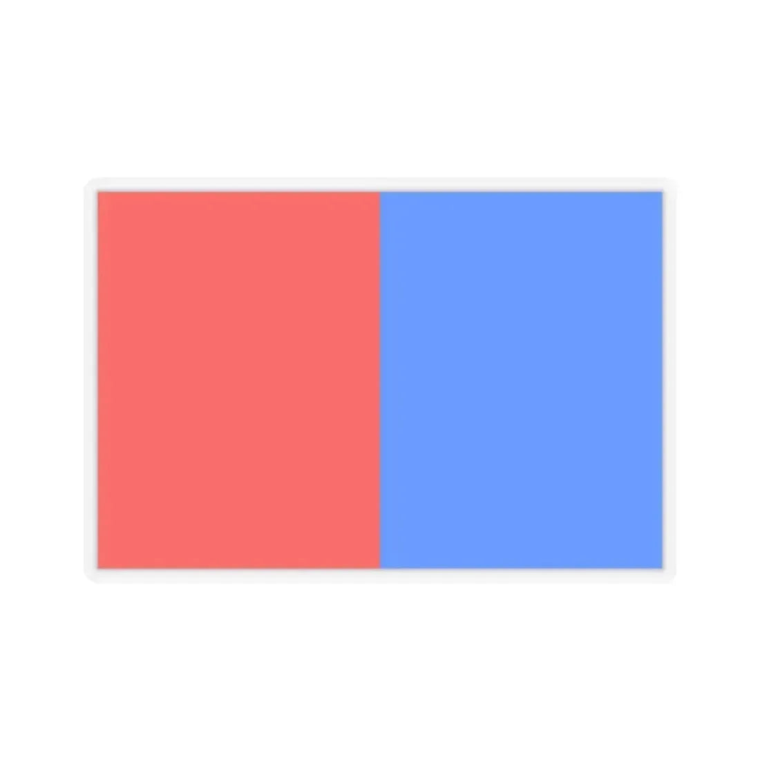 Flag of Catania Italy - STICKER Vinyl Kiss-Cut Decal 4 Inch Transparent - The Sticker Space