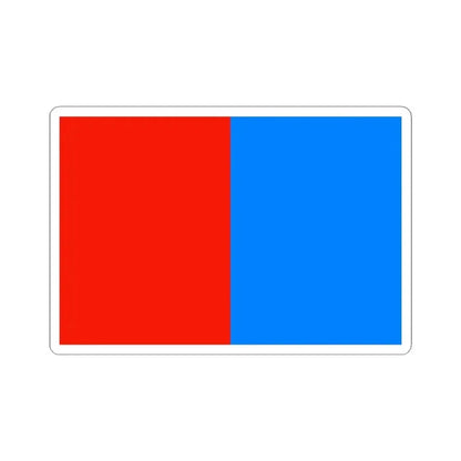 Flag of Catania Italy - STICKER Vinyl Kiss-Cut Decal 4 Inch White - The Sticker Space