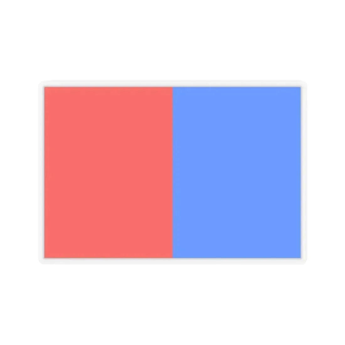 Flag of Catania Italy - STICKER Vinyl Kiss-Cut Decal 6 Inch Transparent - The Sticker Space