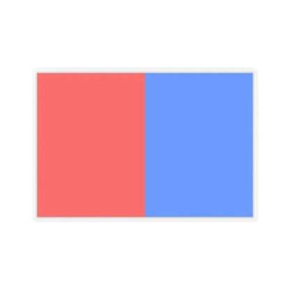 Flag of Catania Italy - STICKER Vinyl Kiss-Cut Decal 6 Inch Transparent - The Sticker Space