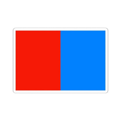 Flag of Catania Italy - STICKER Vinyl Kiss-Cut Decal 6 Inch White - The Sticker Space