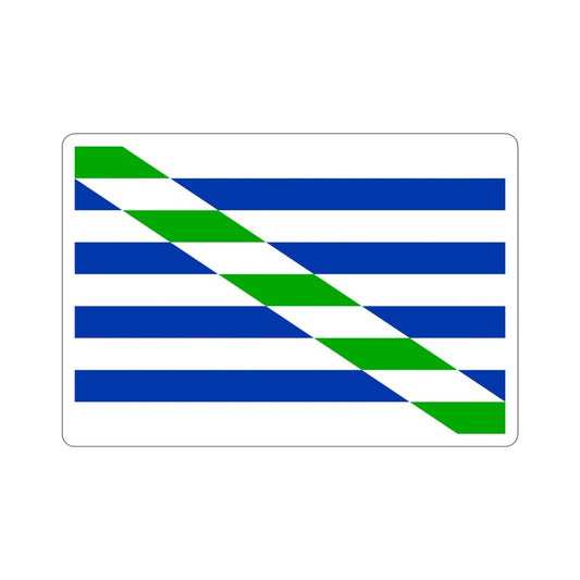 Flag of Cataño Puerto Rico STICKER Vinyl Die-Cut Decal-6 Inch-The Sticker Space