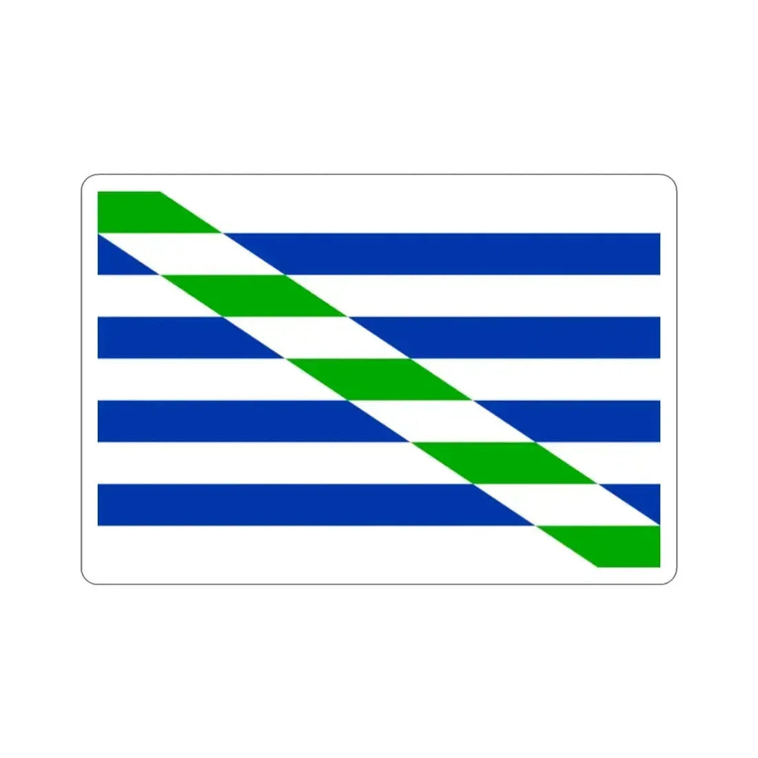 Flag of Cataño Puerto Rico STICKER Vinyl Die-Cut Decal 2 Inch - The Sticker Space