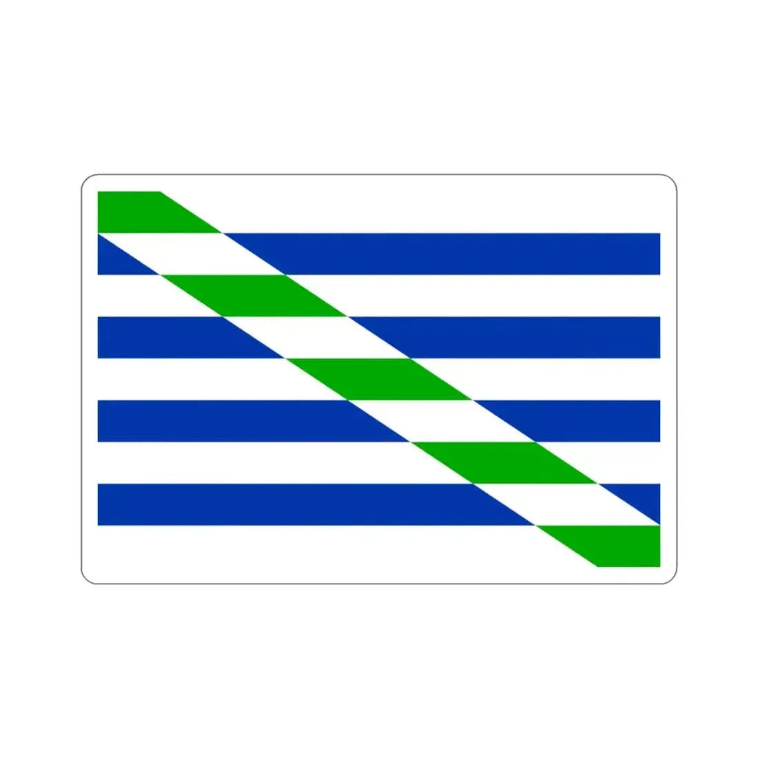 Flag of Cataño Puerto Rico STICKER Vinyl Die-Cut Decal 3 Inch - The Sticker Space