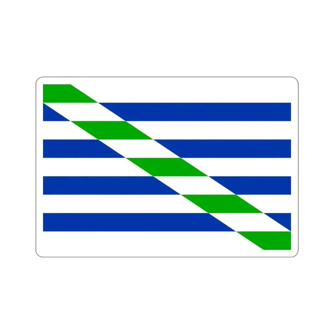 Flag of Cataño Puerto Rico STICKER Vinyl Die-Cut Decal 6 Inch - The Sticker Space