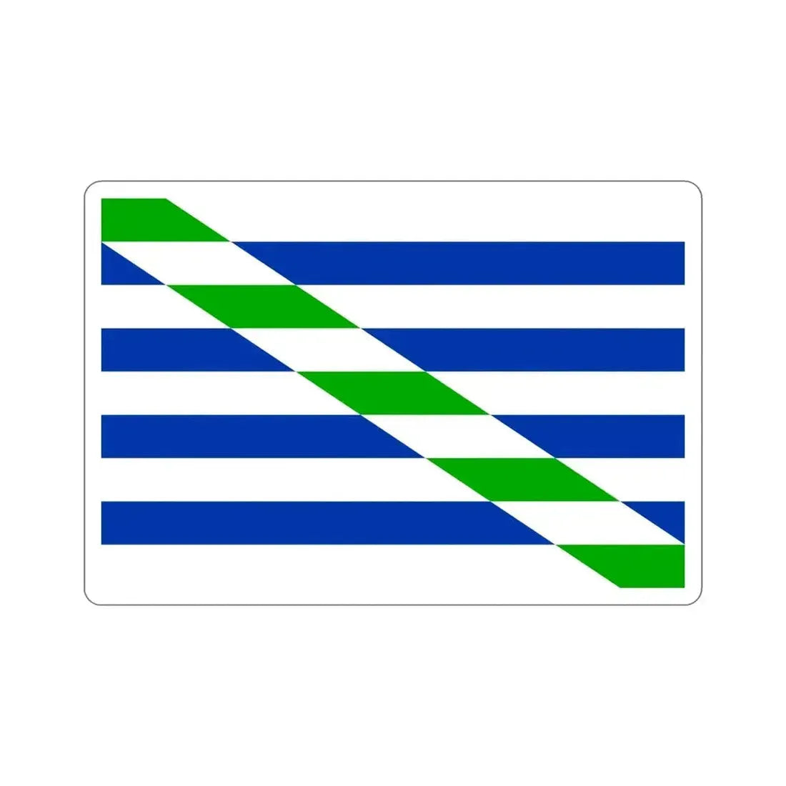 Flag of Cataño Puerto Rico STICKER Vinyl Die-Cut Decal - The Sticker Space