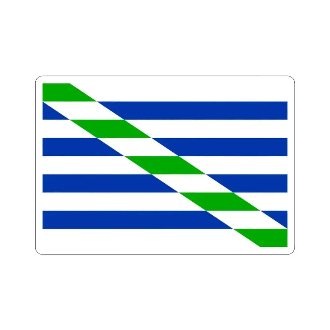 Flag of Cataño Puerto Rico STICKER Vinyl Die-Cut Decal - The Sticker Space