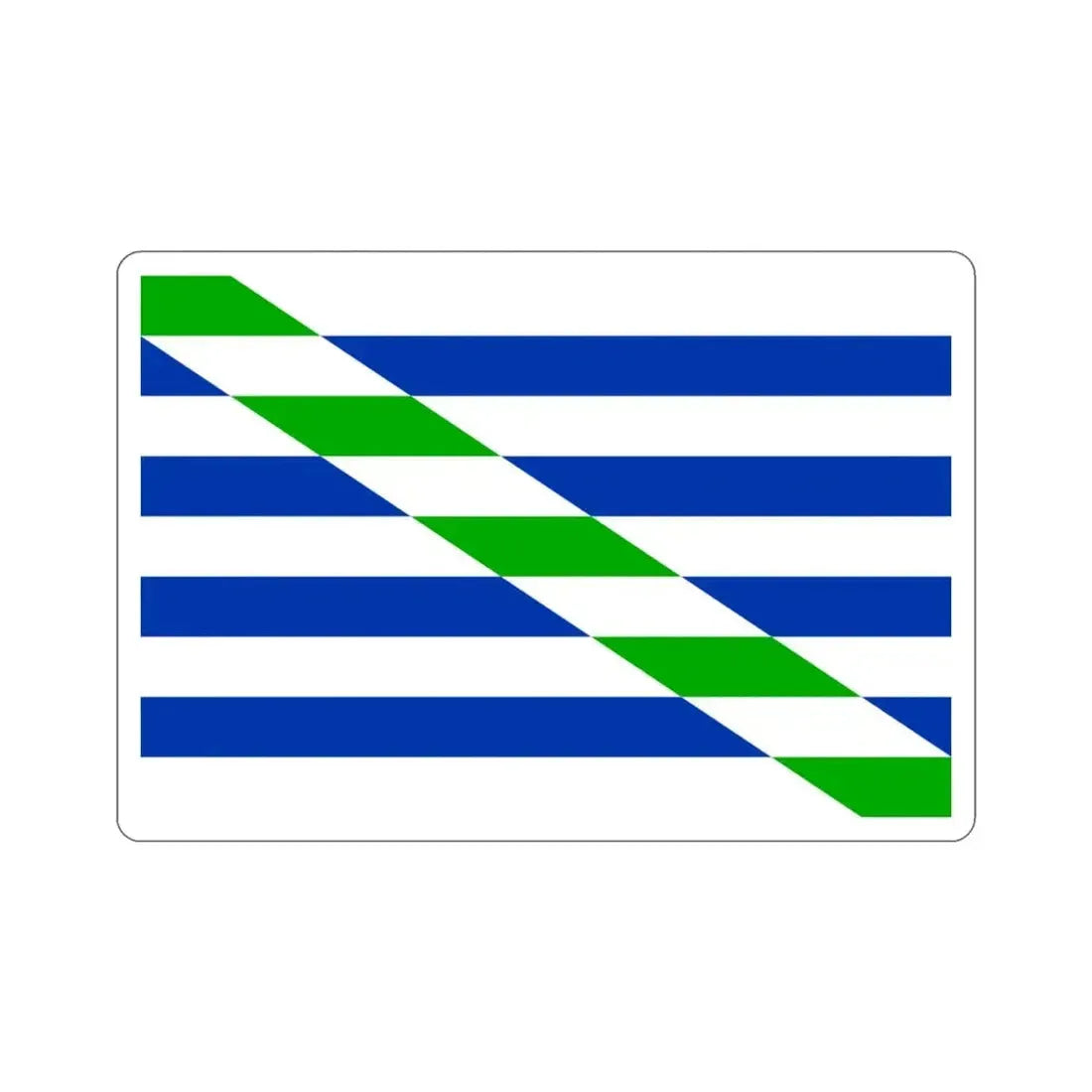 Flag of Cataño Puerto Rico STICKER Vinyl Die-Cut Decal - The Sticker Space