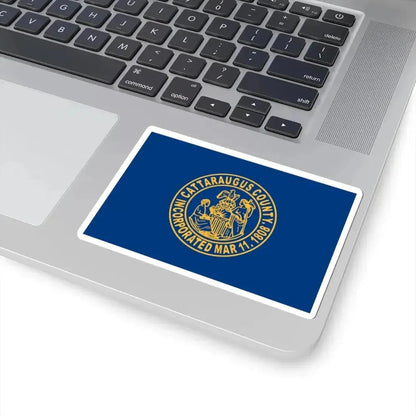 Flag of Cattaraugus County New York (United States) STICKER Vinyl Kiss-Cut Decal - The Sticker Space