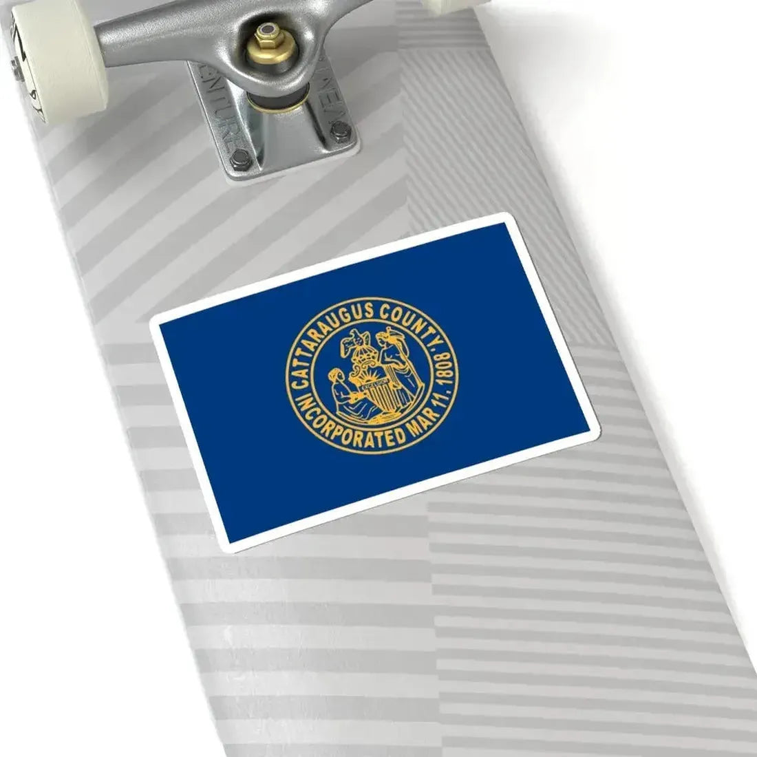 Flag of Cattaraugus County New York (United States) STICKER Vinyl Kiss-Cut Decal - The Sticker Space