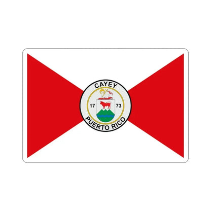 Flag of Cayey Puerto Rico STICKER Vinyl Die-Cut Decal 2 Inch - The Sticker Space