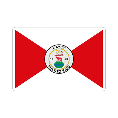 Flag of Cayey Puerto Rico STICKER Vinyl Die-Cut Decal-3 Inch-The Sticker Space