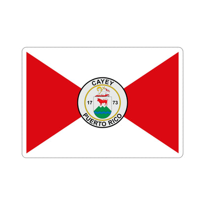 Flag of Cayey Puerto Rico STICKER Vinyl Die-Cut Decal-5 Inch-The Sticker Space