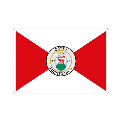 Flag of Cayey Puerto Rico STICKER Vinyl Die-Cut Decal-6 Inch-The Sticker Space