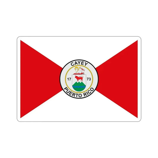 Flag of Cayey Puerto Rico STICKER Vinyl Die-Cut Decal 6 Inch - The Sticker Space