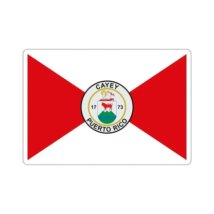 Flag of Cayey Puerto Rico STICKER Vinyl Die-Cut Decal - The Sticker Space