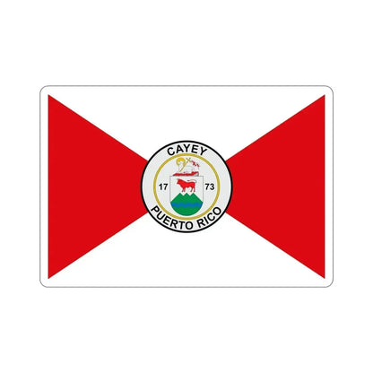 Flag of Cayey Puerto Rico STICKER Vinyl Die-Cut Decal - The Sticker Space